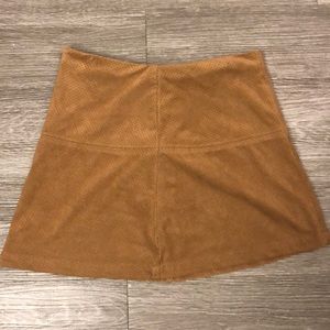 Brown Suede Skirt